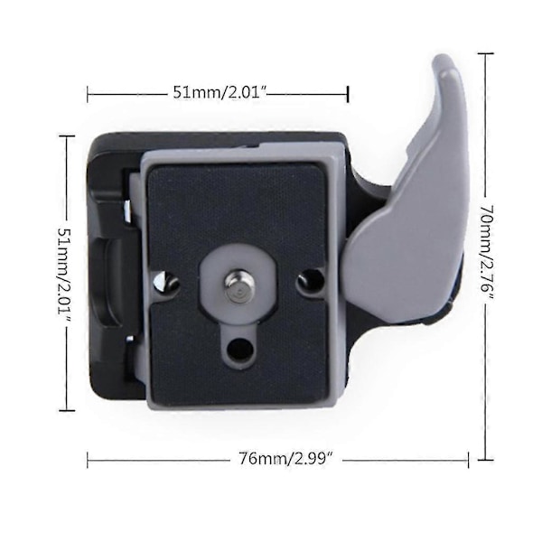 323 Snabbkopplingsplatta 200pl-14 Qr Plattor Adapter Med Snabbkopplingsklämma 1/4' Till 3/8' Skruv För DSLR Kamera Stativ - Bra kvalitet