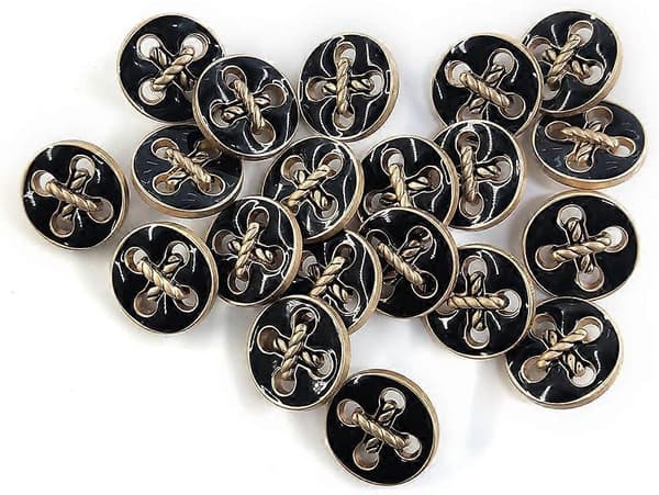 20 st Koppar Knut Emalj Sy Knapp Skaft - 18mm, 23/32\"