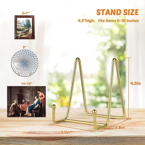 2-pack tallriksställ för display, järnställ, tallrikshållare, displayställ, metallramshållare