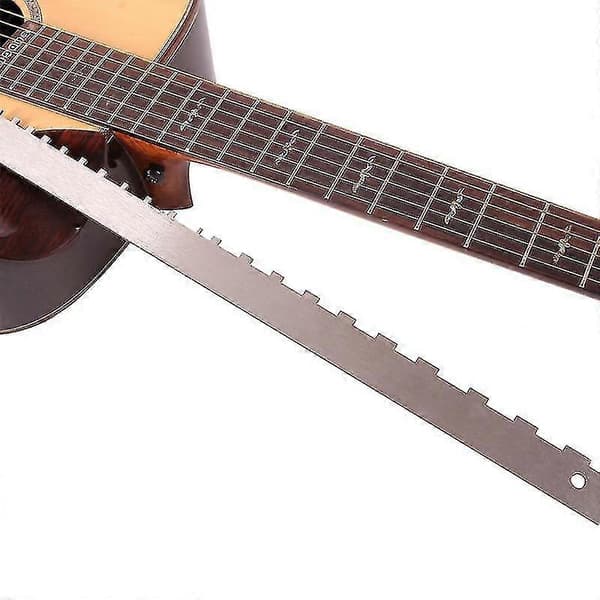 Gitarrhals Skårad Rak Kant Instrumentmakarverktyg Bandstallsvippa Nivellerare För Eller Gitarrgreppbräda