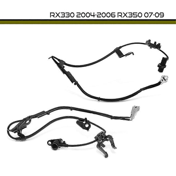 2st Främre Vänster & Höger ABS Hjulhastighetssensor 89543-0E010, 89542-0E010 för RX330 2004-2006 RX350 20