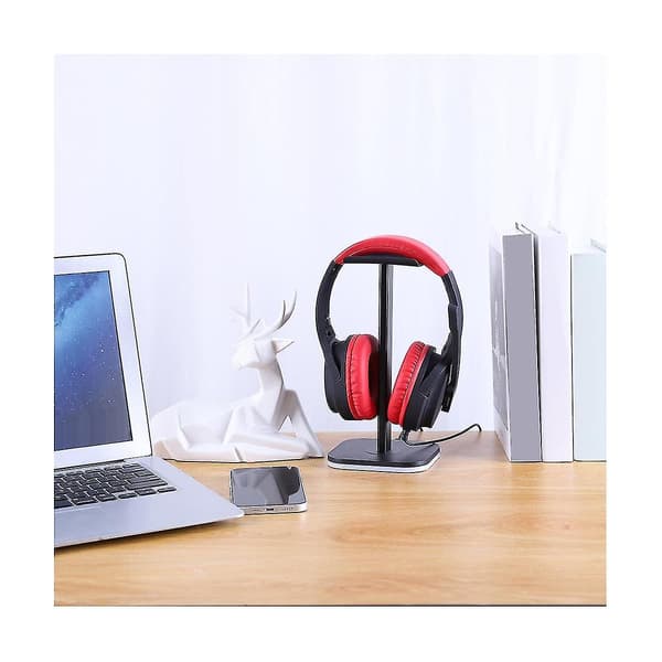 RGB Hovedtelefon Stativ Spil Headset Skrivebord Display Holder LED Base USB Pickup Lys Headset Support Brac