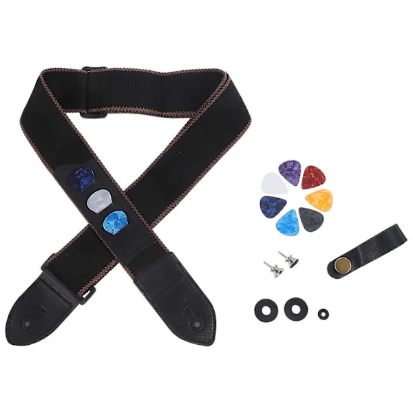 Justerbar Gitarrrem för Akustisk Gitarr Bekväm Lätt att Rengöra för Gitarrdelar Repetition 1 Set