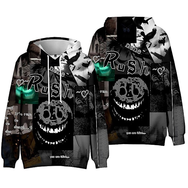 Roblox Doors printed hupparit taskuilla Casual kiristysnyörillä hupullinen neulepusero collegepaita Topit Lapsille Pojat Tytöt Fanit style 5 7-8 Years