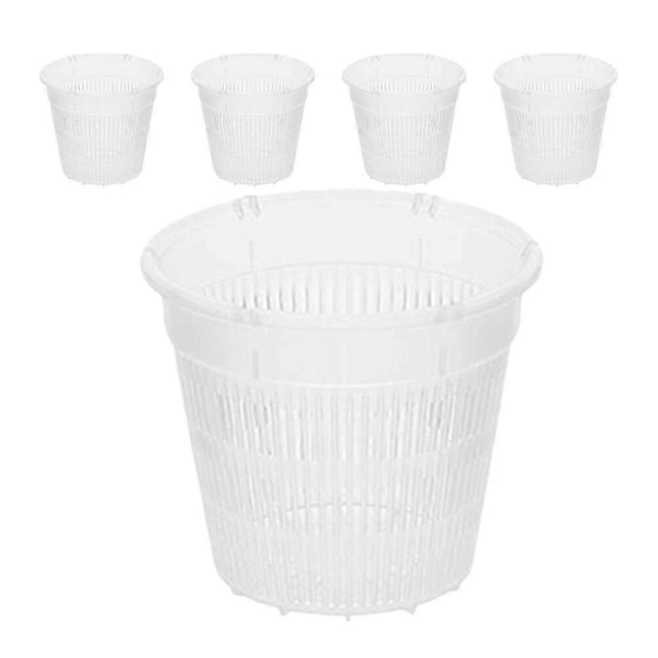5 stk. Haveplantekasse Plastik Orkidépotte Åndbar Orkidéplantekasse Plastik Orkidéplantepotte