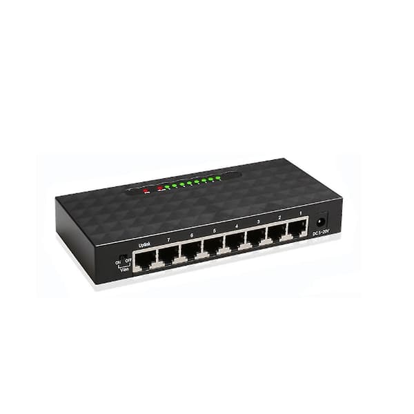 8-ports Ethernet Smart Switch Høj Ydeevne 1000mbps Netværk Switch Rj45 Hub Internet Injector E