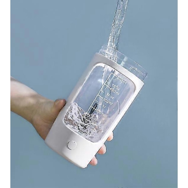 Blå 650ml Fitness Mugg Elektrisk Blandningsmugg Automatisk Portabel Elektrisk Blandningsmugg Mjölk Juice Kaffemugg Mixer Blender Flaska