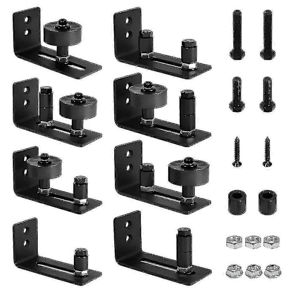8 i 1 Gulvguide Justerbar Skydedørs Gulvguide Væg/bund Dørguide Skydedørs Guide Kit