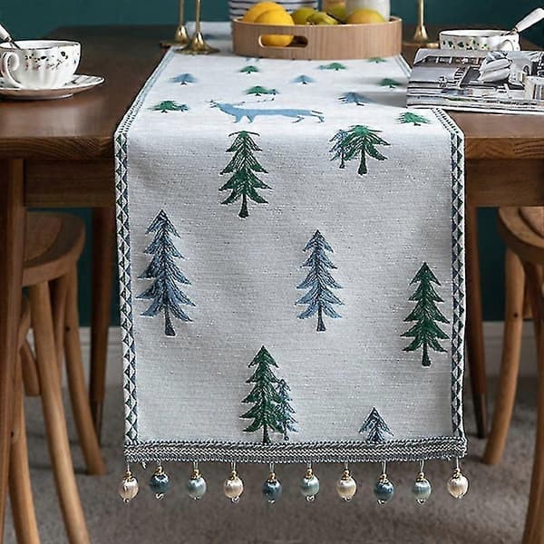 Bordslöpare Tecknad Halkfri Polyester Elegant Färgfast Duk för Hemmet