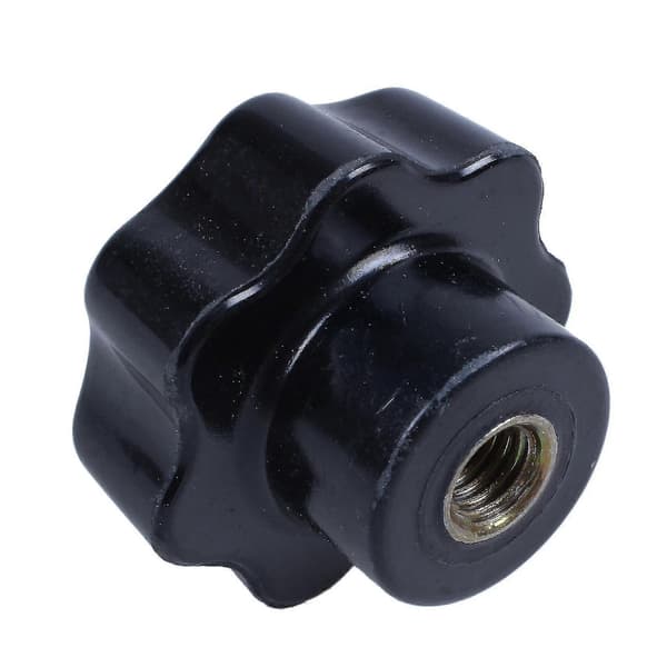 8mm Diameter Gjengehull Svart Stjernehode Klemmeknapp Erstatning