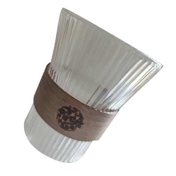 Transparent Glas Kopp Enkel Design Glas Vattenkopp Hotell Multi Färg 1-pack