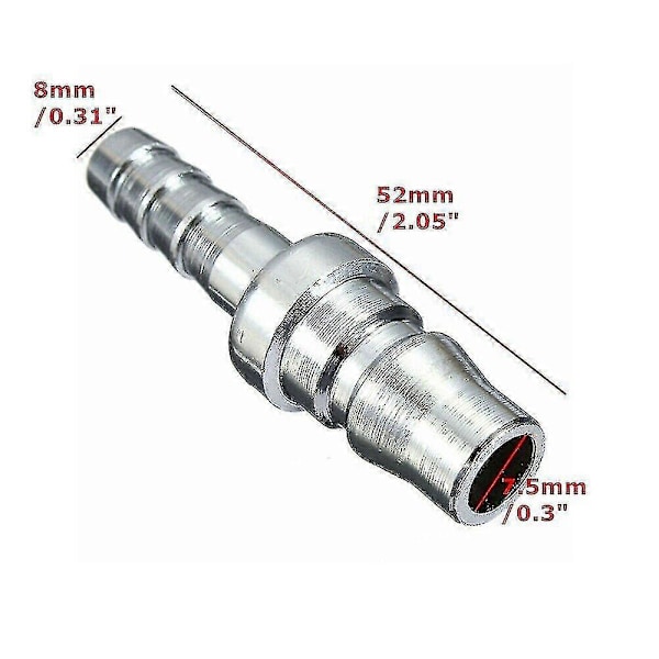 4x 8mm Kaasuletkun Kuparisuutin Pikaliitin Matkailuautoon