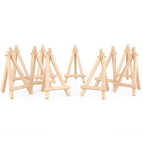 10 stk Mini Staffeli, Trebrett Display, Foto Memo Holder, Navnekort Holder - 9cm*16cm