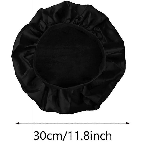 3 Stycken Satin Bonnet Sovmössa, Sidenmössa med Brett Band, Siden Nattsömn Begränsa UZE