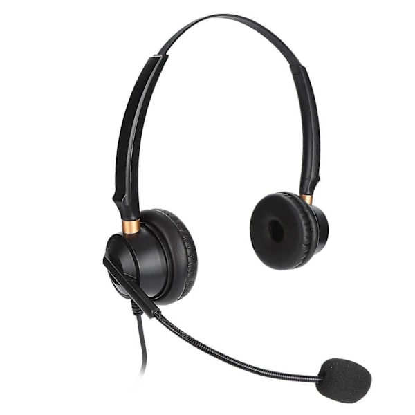 H600D?2.5 Telefon Headset Call Center Støjreducerende Ledningsført Binaural Kundeservice Headset