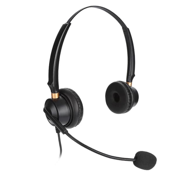 H600D?2.5 Telefon Headset Call Center Støyreduserende Ledningsbasert Binaural Kundeservice Headset