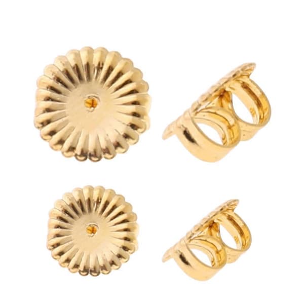 100 st Guld Öronstift Baksida Ersättning Säker Öron Studs Låsning Örhänge Tight Mutter