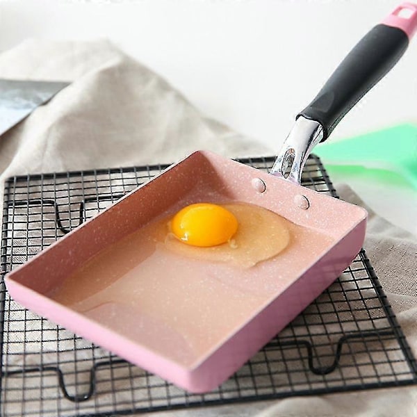 Rektangulär Japansk Non-stick Mini Stekpanna Omelett Äggpanna Kökstillbehör