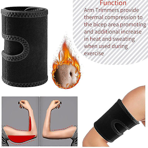 5 st. Övre Arm Manschett Tryck Smärtlindring Biceps Seninflammation Bandage Kompression Ärm Triceps Biceps Muskelstöd För Övre Arm Seninflammation Smärtlindring