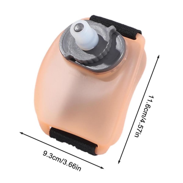 Vattenflaska Bärbar Hands-free Silikon Handled Vattenflaska Läcksäker Löpsport Handled Vattenflaskor för löpning Tillbehör Orange