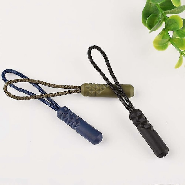 Slitstarka dragkedjor med sladd Dragkedjeersättning för plånböcker, ryggsäckar, bagage, kläder (svart 10-pack)