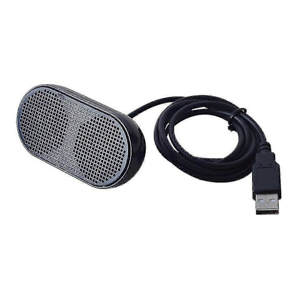Usb Mini Högtalare Datorhögtalare Drivna Stereo Multimediahögtalare För Notebook Laptop Pc(svart)