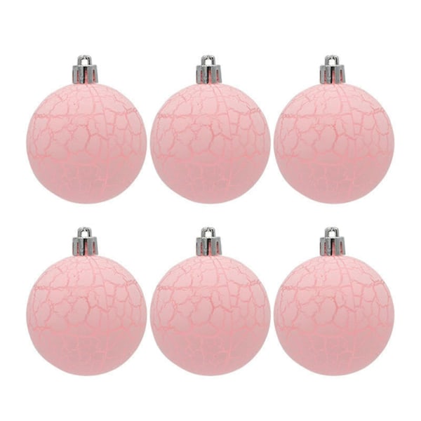 Macaron Julgranskulor 6 st Okrossbara Julgransdekorationer