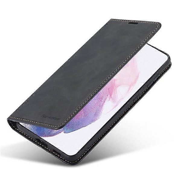 FORWENW Kompatibelt för Samsung Galaxy S23+ Hudvänligt Läder Mobiltelefonfodral Ställ Fantasy Series Flip Plånboksfodral Black