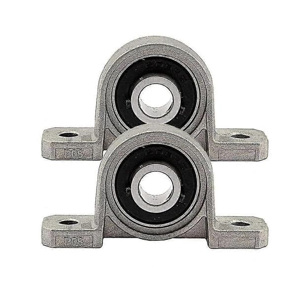 Sett med 4 kulelager sinklegering lagerblokk 8mm/10mm