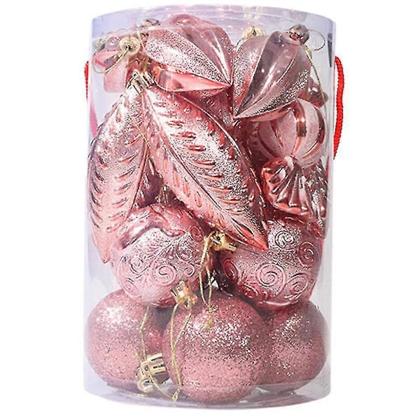 Balabela Julgranskuleprydnader - Glitterdekorerade Julkulor - ZZY