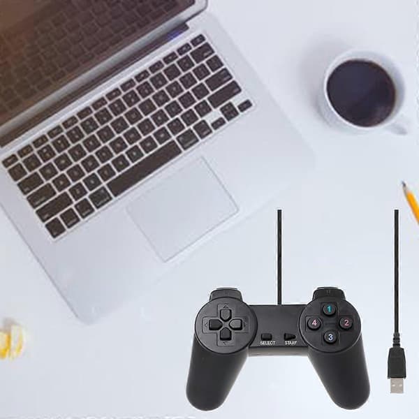 USB 2.0 Gamepad Gaming Joystick Kablet Spillkontroller For Bærbar Datamaskin PC