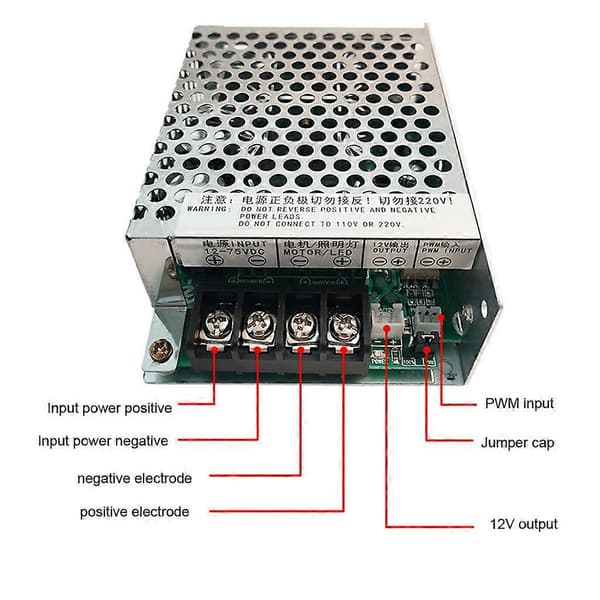 Stegmotordrivmodul 12-75V Högeffektsmotor CNC Router Controller