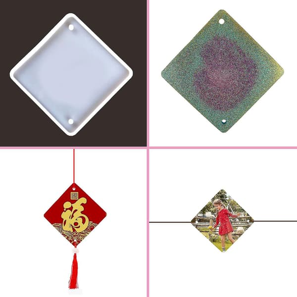 Epoxy Resin Støbeforme Firkantet Kugleforme Silikone Resin Håndværk Til Smykker-fg