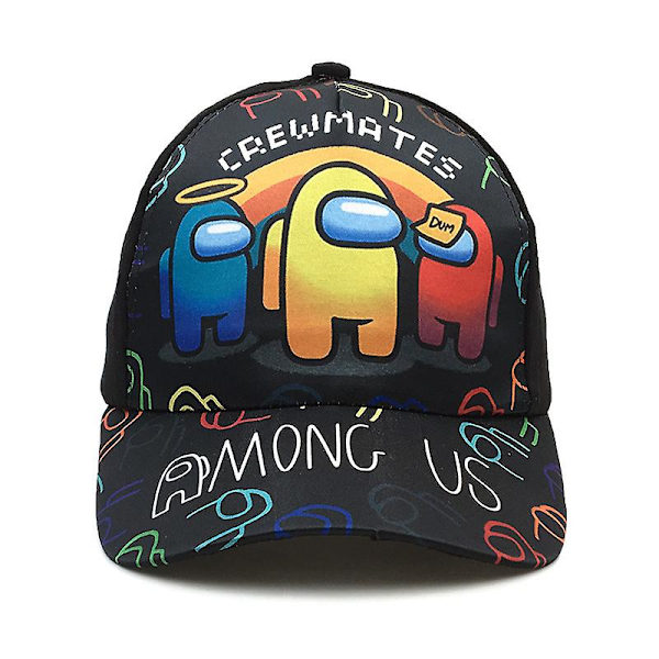 Among us ​​Bedragare och Crewmate Cap Barn Pojke Flicka Hatt Printed Cap för barn Tecknad solhatt style 5