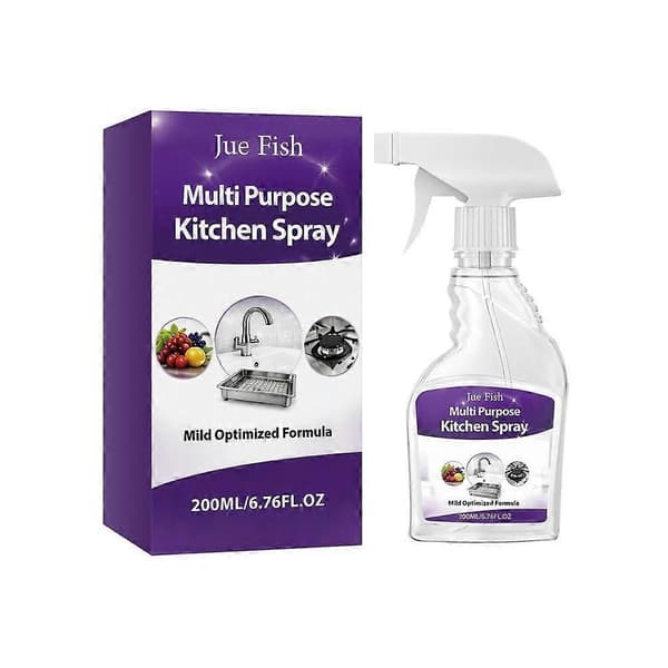 Multifunktionell köksspray, hushållsköksredskap rengöring oljefläckspray - 200 ml