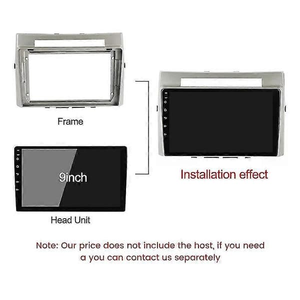 For Toyota Verso 2004 - 2009 Bilradio Dashbord Panel Ramme Strømledning
