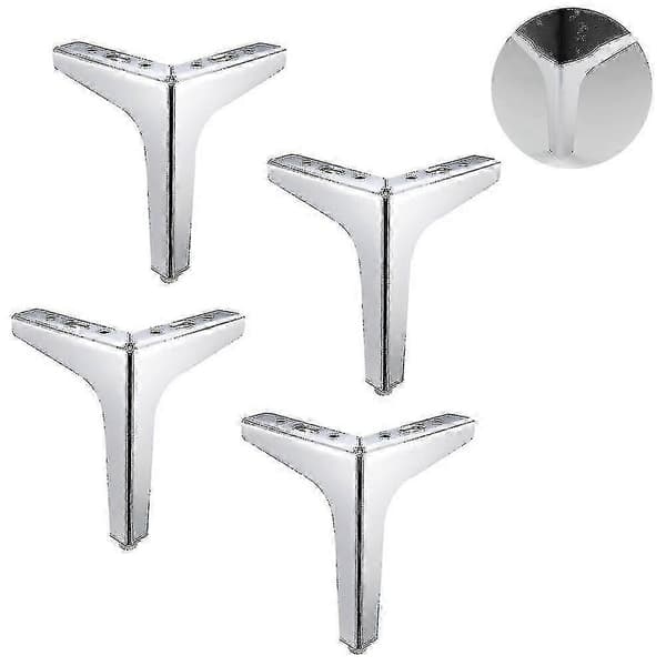 Sæt af metal sofaben, møbelben i moderne stil, sort
