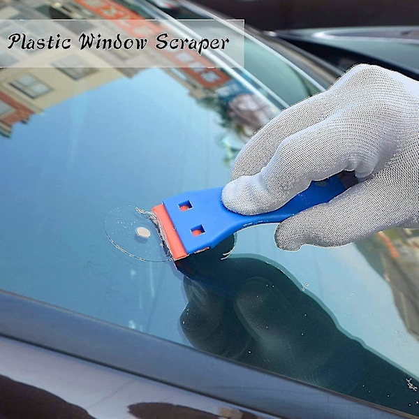 Plastskraber med plastblade til fjernelse af lim