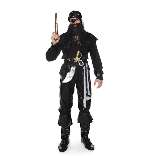 Halloween Game Kostymer Manliga och Kvinnliga Par Piratkapten Jack Sparrow Kostymer style 3 L