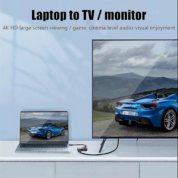 Type-C til med Audio Type-C til HDMI 5-i-1 til Alle Typer Laptop Docking