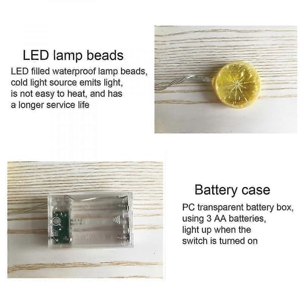 LED Sitronformet Lyslenke Sommerfrukt Dekorlampe VYC