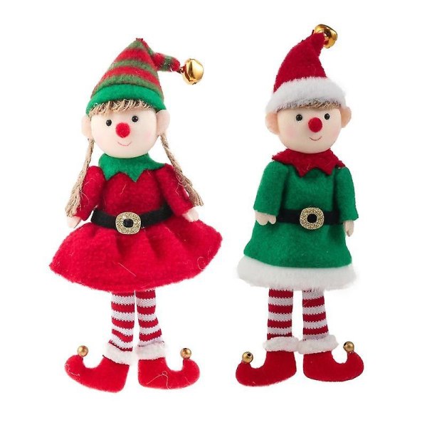 Uudenvuoden joulun tontunukke lapsille lahja joulupuiden koristelu Pehmo enkeliriipus joulukoristeet 2023 Navidad kodin sisustus YW01