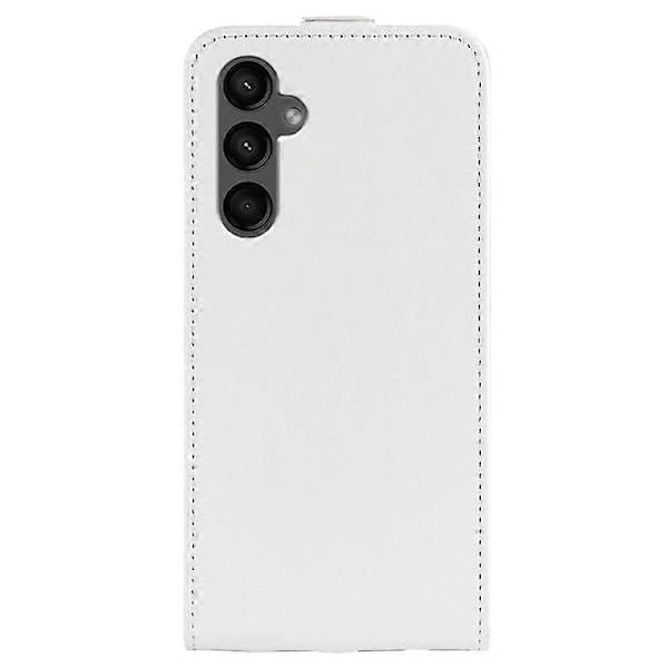 Kompatibelt för Samsung Galaxy A15 4G Kortfodral Telefonfodral Crazy Horse Textur Läderskal White