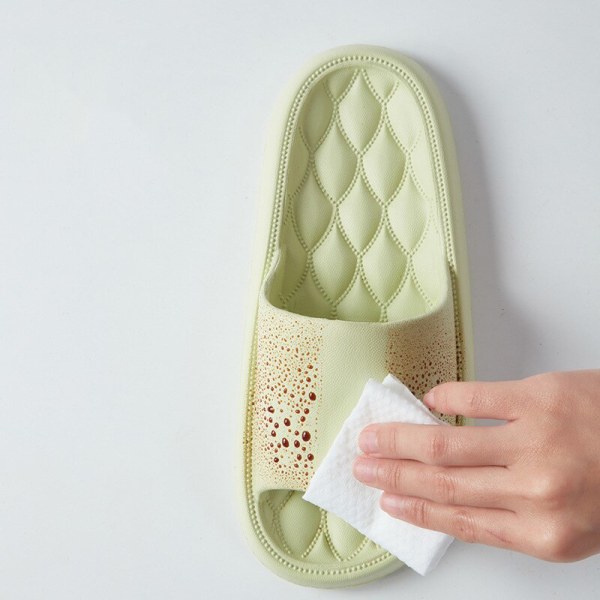 Hem Tofflor Sommar Kvinnor Män Tjock plattform Halkfri Tysta sandaler Mode Mjuksulor Par Flip-flops Dam utomhusskor Yellow-A 40-41(25-25.5cm)