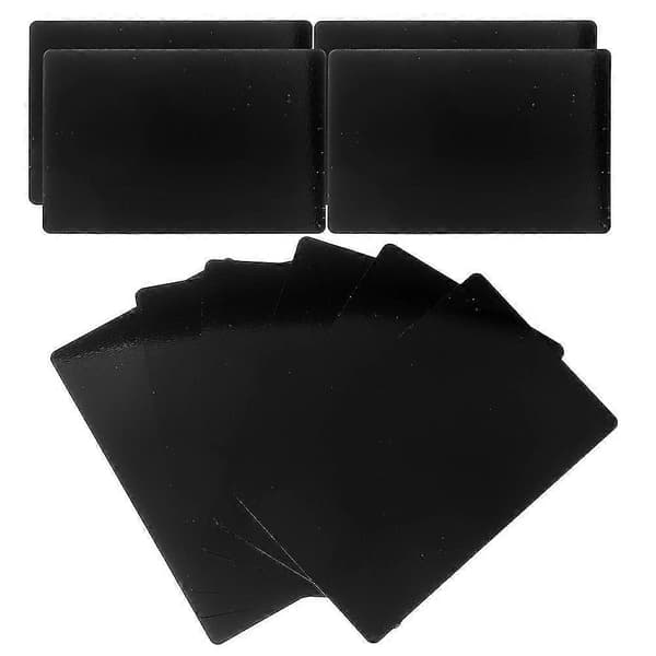 20 stk. blanke visitkort, graverbare visitkort, blanke aluminiumskort, aluminiumskort