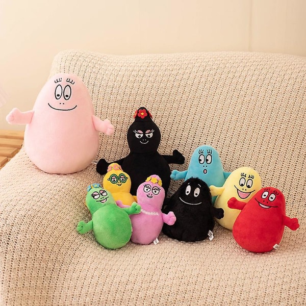 Sällsynta tecknade Barbapapa Plyschleksaker Mjuka stoppade dockor för baby Barn Komfort Mjuka presentleksaker Heminredning Barn Födelsedagspresenter 15cm