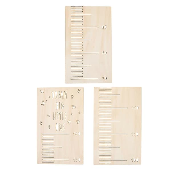 Pituustarra Mittaus Lapselle Khaki Väri Lastentarhan Koristelu 90x19cm 1Set