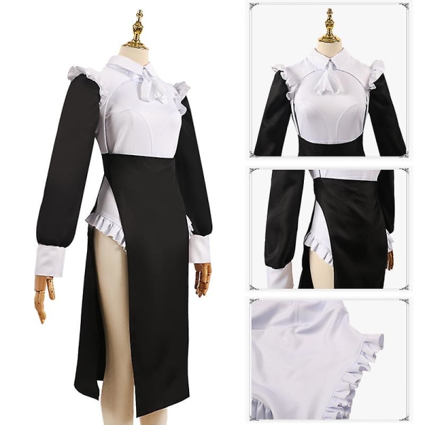 Halloween Prästdräkt Maria Nunna Kostym Halloween Cosplay Kostym Festuniform Set För Damer Kvinnor L