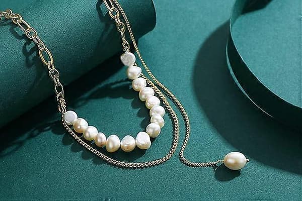 Halskæder til kvinder Perlehalskæder til kvinder Mode Vedhæng Halskæde Trendy Choker Kædehalskæde