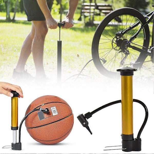 Kannettava Mini Pumppu Mini Polkupyörän Pumppu Käsikäyttöinen Ilmapumppu Keltainen